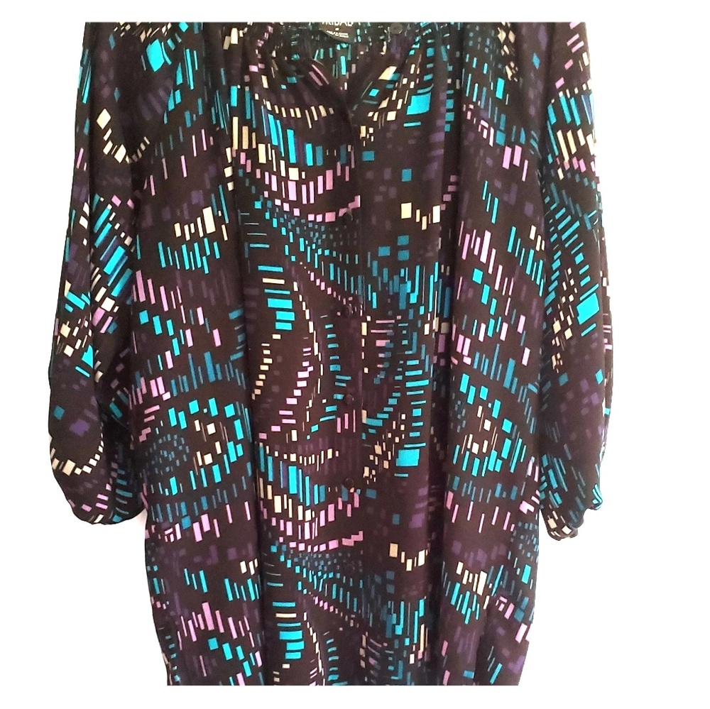 Tribal Patterned Geometric Career Button - image 1